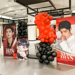 แบคดรอปลูกโป่ง ฉากลูกโป่ง Fan Meeting Balloon Backdrop - Xiao Zhan (ไม่รวมโครงฉาก) - ความยาวรวม 15 เมตร