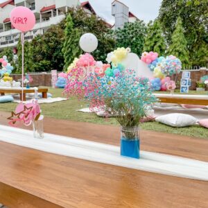 ลูกโป่งเบบี้ชาวเวอร์ Baby Shower - ฉากลูกโป่งเฉลยเพศ Balloon Backdrop - Baby Shower Gender Reveal Party "Boy or Girl ?" for K.Ducky