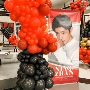 แบคดรอปลูกโป่ง ฉากลูกโป่ง Fan Meeting Balloon Backdrop - Xiao Zhan (ไม่รวมโครงฉาก) - ความยาวรวม 15 เมตร