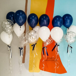 แบคดรอปลูกโป่ง ฉากลูกโป่ง Birthday Balloon Backdrop - For Him - Blue