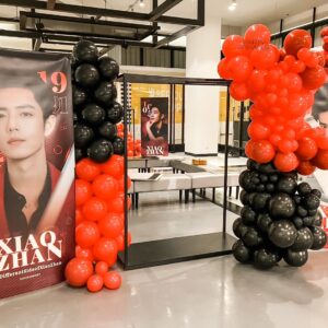 แบคดรอปลูกโป่ง ฉากลูกโป่ง Fan Meeting Balloon Backdrop - Xiao Zhan (ไม่รวมโครงฉาก) - ความยาวรวม 15 เมตร