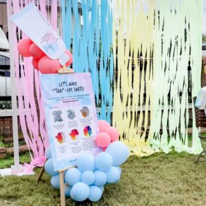 ลูกโป่งเบบี้ชาวเวอร์ Baby Shower - ฉากลูกโป่งเฉลยเพศ Balloon Backdrop - Baby Shower Gender Reveal Party "Boy or Girl ?" for K.Ducky