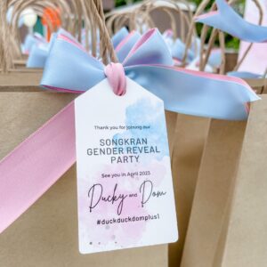 ลูกโป่งเบบี้ชาวเวอร์ Baby Shower - ฉากลูกโป่งเฉลยเพศ Balloon Backdrop - Baby Shower Gender Reveal Party "Boy or Girl ?" for K.Ducky