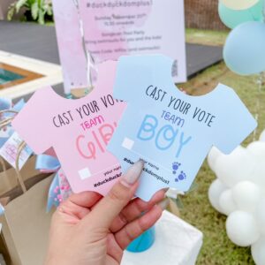 ลูกโป่งเบบี้ชาวเวอร์ Baby Shower - ฉากลูกโป่งเฉลยเพศ Balloon Backdrop - Baby Shower Gender Reveal Party "Boy or Girl ?" for K.Ducky