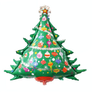 ลูกโป่งคริสมาสต์ Merry Xmas New Year Christmas Tree 40" Foil Balloon (with Helium) (1 piece)