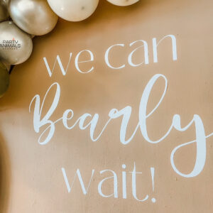 ลูกโป่งเบบี้ชาวเวอร์ Baby Shower - ฉากลูกโป่งเฉลยเพศ Balloon Backdrop - Baby Shower Gender Reveal Party "We Can Bearly Wait!" for K.Patricia Good