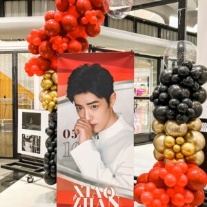 แบคดรอปลูกโป่ง ฉากลูกโป่ง Fan Meeting Balloon Backdrop - Xiao Zhan (ไม่รวมโครงฉาก) - ความยาวรวม 15 เมตร